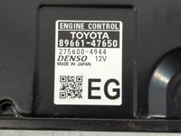 2016 Toyota Prius PCM Engine Control Computer ECU ECM PCU OEM P/N:89661-47650 Fits OEM Used Auto Parts - Oemusedautoparts1.c