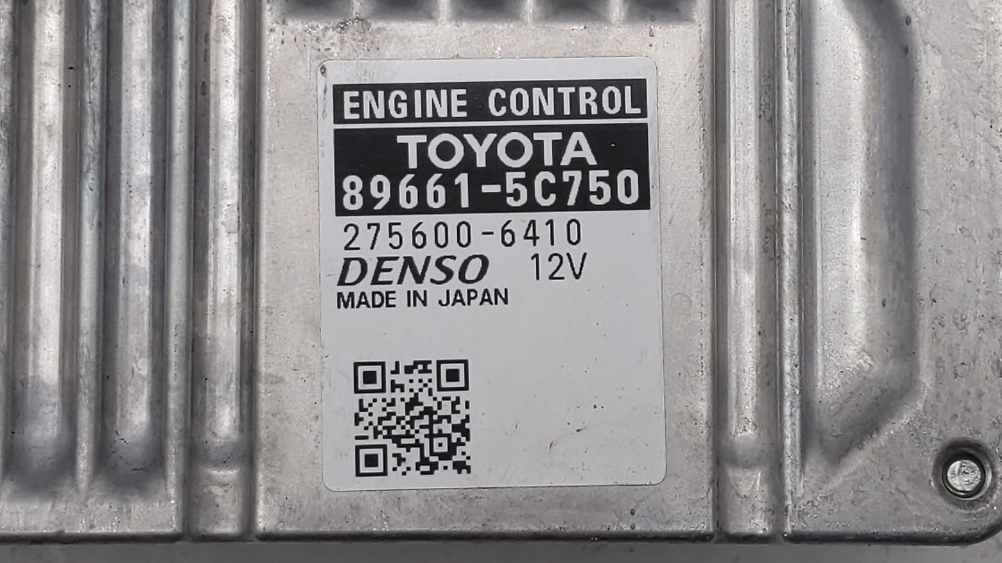 2016-2017 Toyota Prius C PCM Engine Control Computer ECU ECM PCU OEM P/N:89661-5C750 Fits Fits 2016 2017 OEM Used Auto Parts