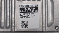 2016-2017 Toyota Prius C PCM Engine Control Computer ECU ECM PCU OEM P/N:89661-5C750 Fits Fits 2016 2017 OEM Used Auto Parts