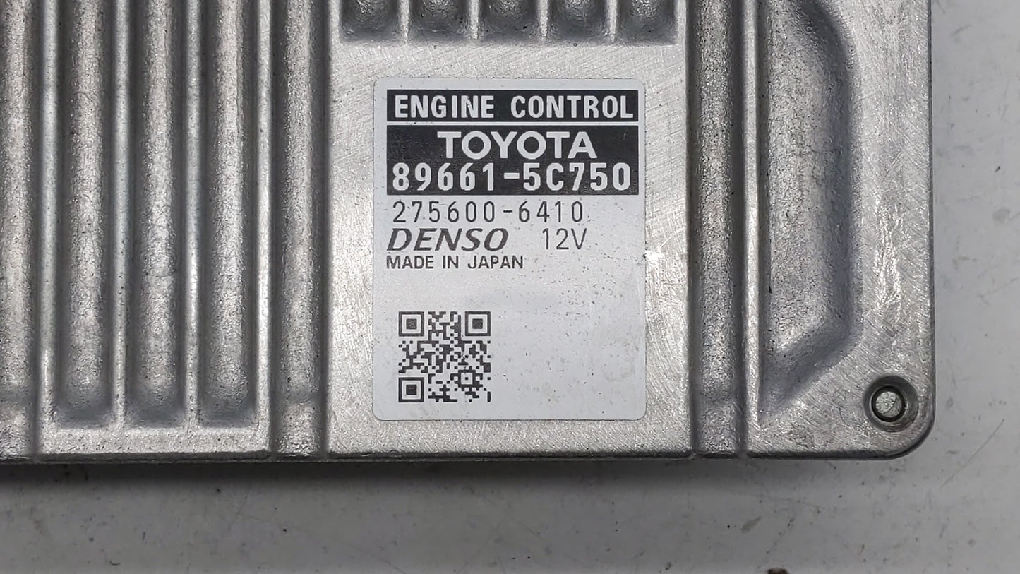 2016-2017 Toyota Prius C PCM Engine Control Computer ECU ECM PCU OEM P/N:89661-5C750 Fits Fits 2016 2017 OEM Used Auto Parts