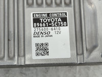 2016-2017 Toyota Prius C PCM Engine Control Computer ECU ECM PCU OEM P/N:89661-5C750 Fits 2016 2017 OEM Used Auto Parts - Oe