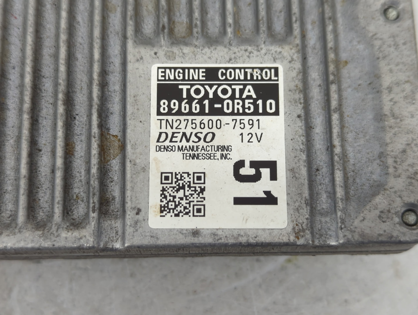 2016-2018 Toyota Rav4 PCM Engine Control Computer ECU ECM PCU OEM P/N:TN275600-7591 89661-0R510 Fits Fits 2016 2017 2018 OEM