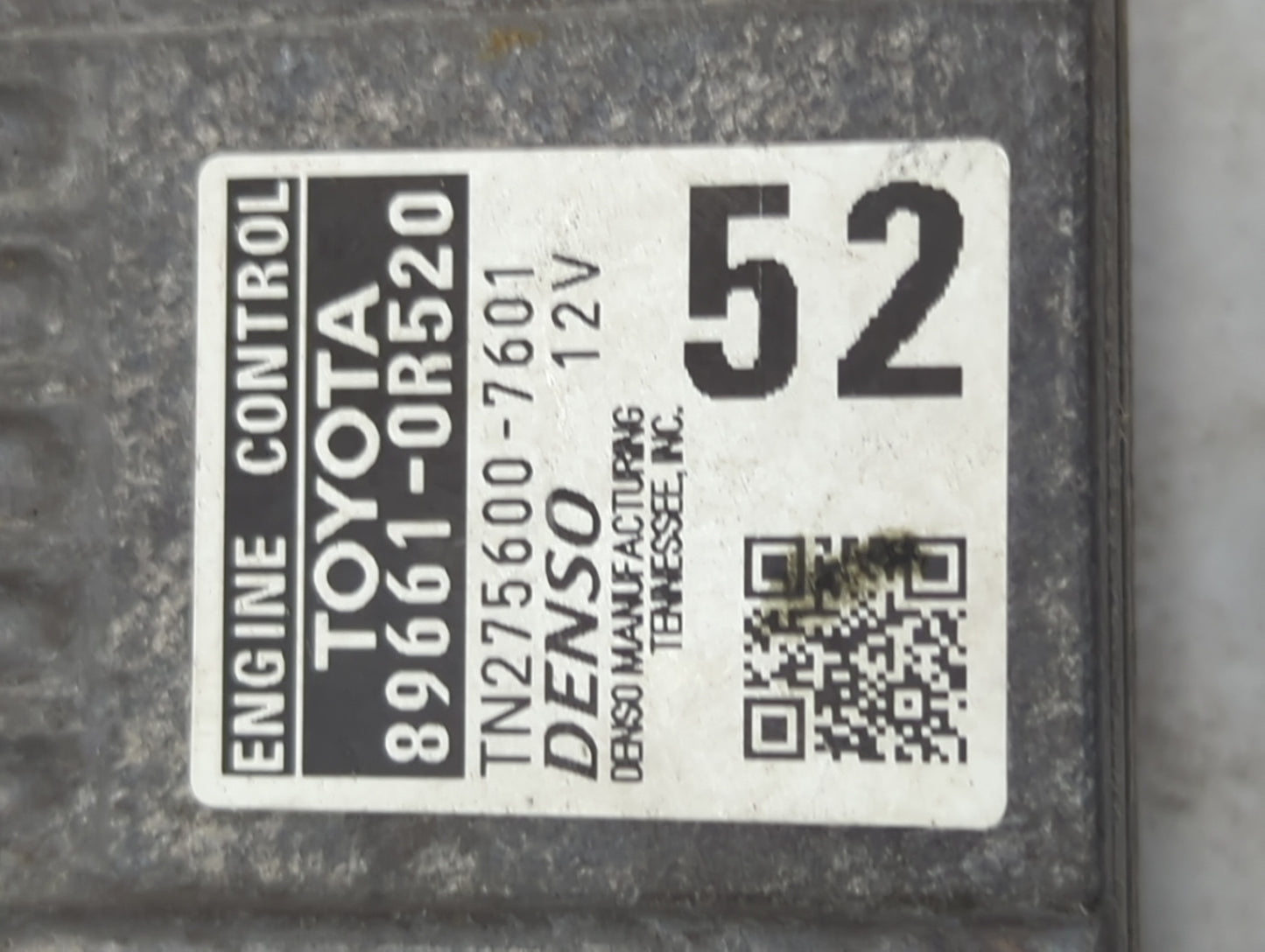 2016-2018 Toyota Rav4 PCM Engine Control Computer ECU ECM PCU OEM P/N:89661-0R520 TN275600-7601 Fits Fits 2016 2017 2018 OEM