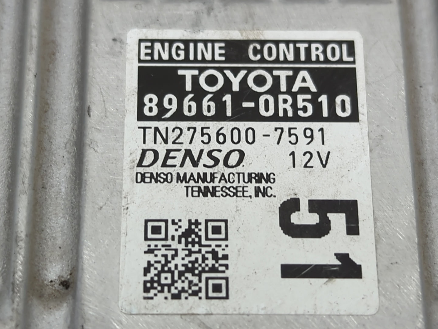 2016-2018 Toyota Rav4 PCM Engine Control Computer ECU ECM PCU OEM P/N:89661-0R510 TN275600-7591 Fits Fits 2016 2017 2018 OEM
