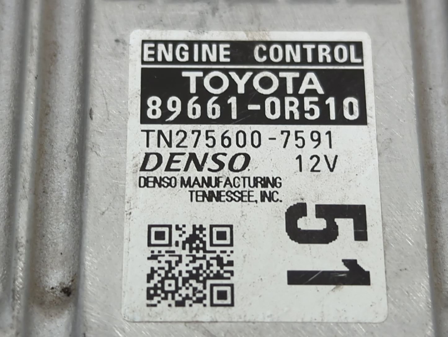 2016-2018 Toyota Rav4 PCM Engine Control Computer ECU ECM PCU OEM P/N:89661-0R510 TN275600-7591 Fits Fits 2016 2017 2018 OEM