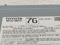 2016-2017 Toyota Sienna Radio AM FM Cd Player Receiver Replacement P/N:86140-08070 Fits Fits 2016 2017 OEM Used Auto Parts -