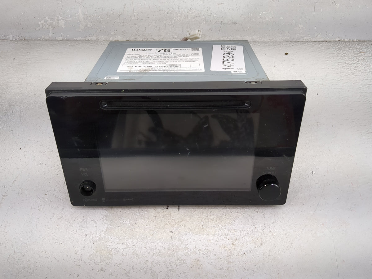2016-2017 Toyota Sienna Radio AM FM Cd Player Receiver Replacement P/N:86140-08070 CVH-3458, AJDK066 Fits Fits 2016 2017 OEM