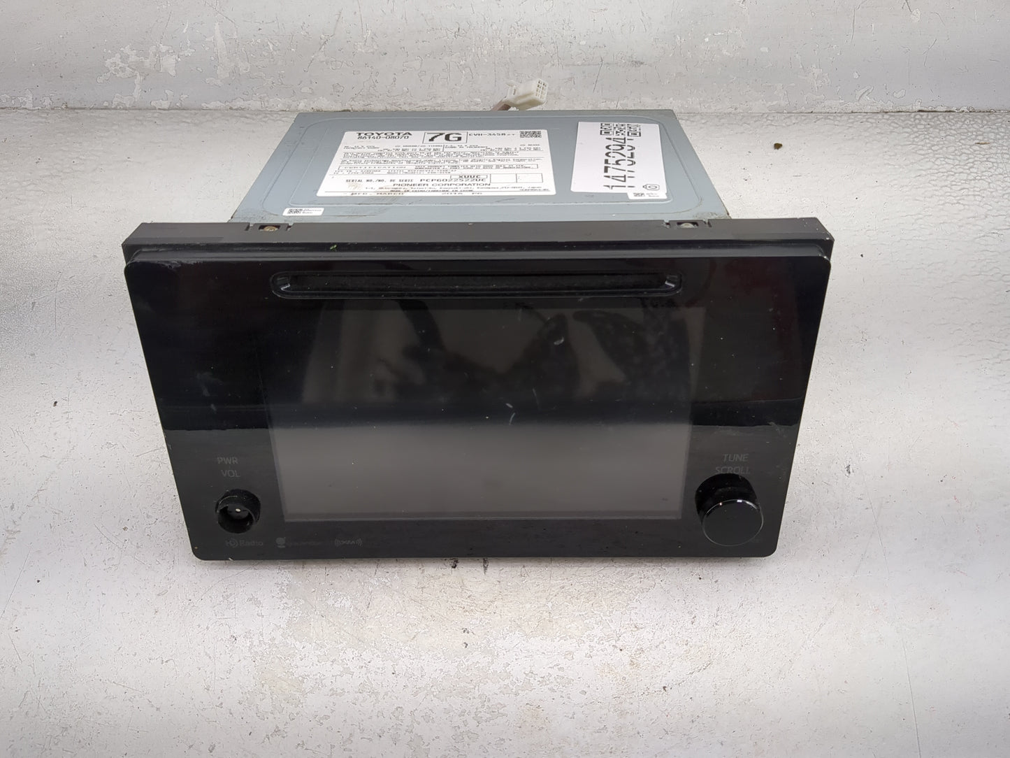 2016-2017 Toyota Sienna Radio AM FM Cd Player Receiver Replacement P/N:86140-08070 CVH-3458, AJDK066 Fits Fits 2016 2017 OEM