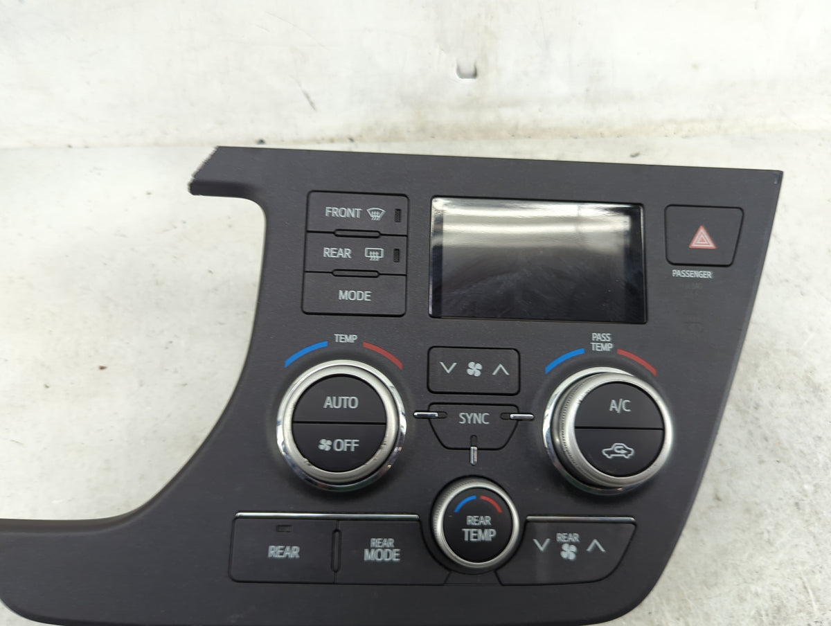 2015-2017 Toyota Sienna Climate Control Module Temperature AC/Heater Replacement Fits Fits 2015 2016 2017 OEM Used Auto Part