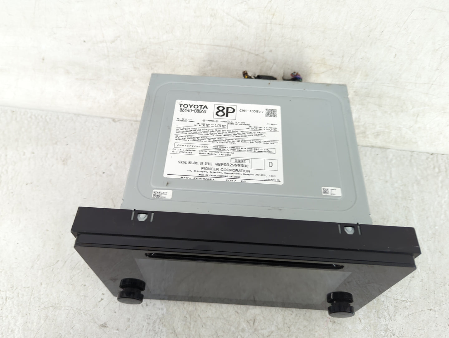 2016-2019 Toyota Tacoma Radio AM FM Cd Player Receiver Replacement P/N:86140-08060 Fits Fits 2016 2017 2018 2019 OEM Used Au
