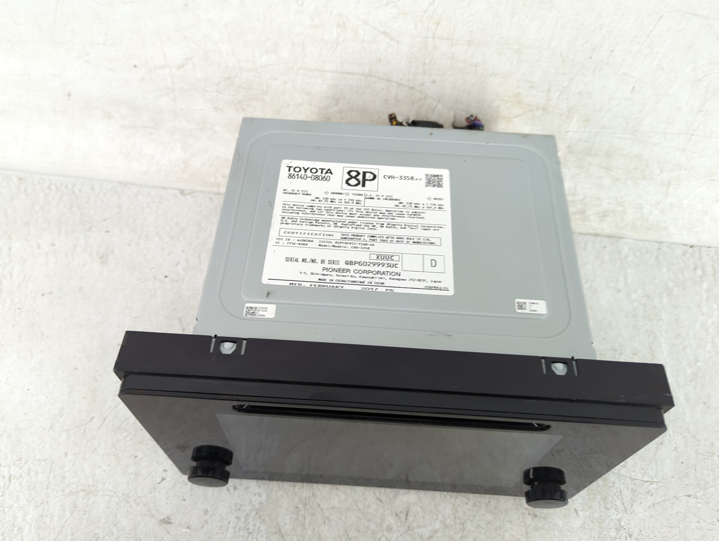 2016-2019 Toyota Tacoma Radio AM FM Cd Player Receiver Replacement P/N:86140-08060 Fits Fits 2016 2017 2018 2019 OEM Used Au