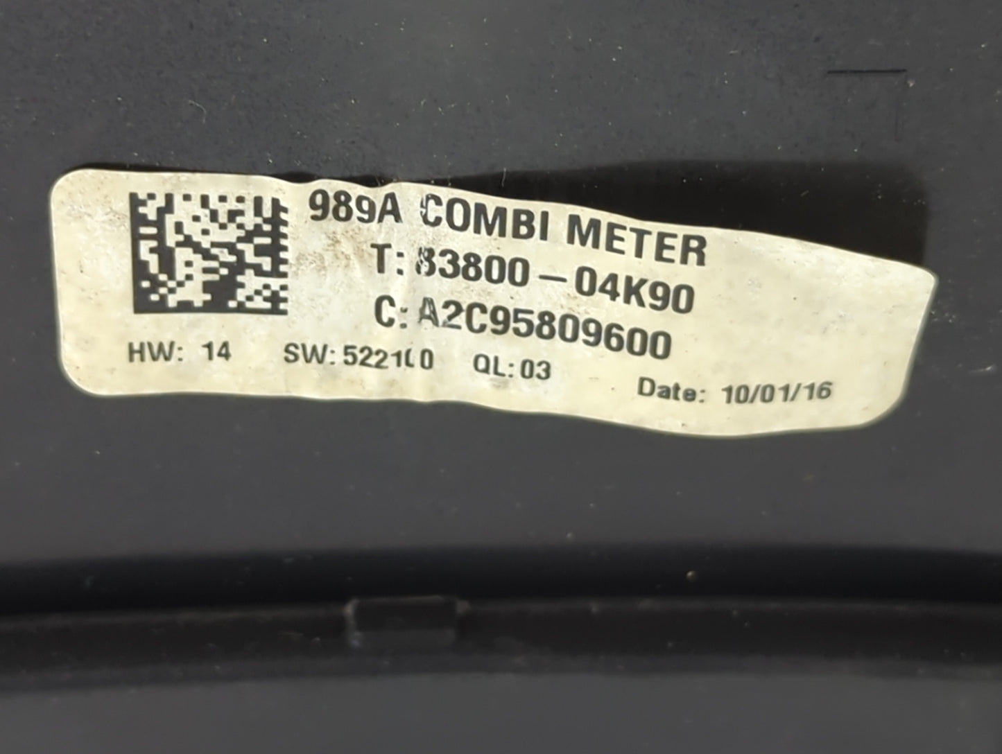 2016-2017 Toyota Tacoma Instrument Cluster Speedometer Gauges P/N:83800-04K90 A2C95809600 Fits Fits 2016 2017 OEM Used Auto 