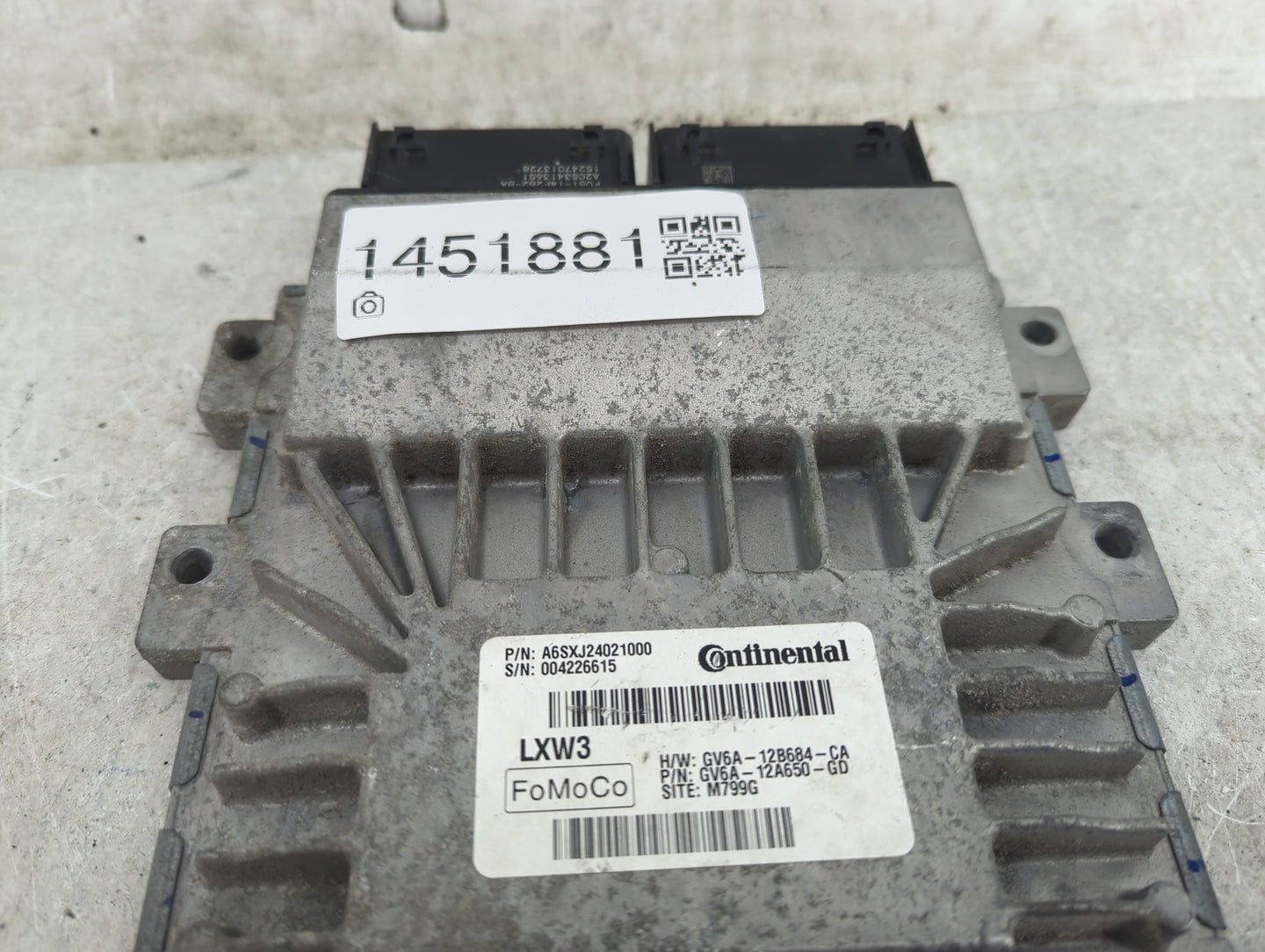 2016 Transit Transit Connect PCM Engine Control Computer ECU ECM PCU OEM P/N:A6SXJ24021000 GV6A-12B684-CA, GV6A-12A650-GD Fi