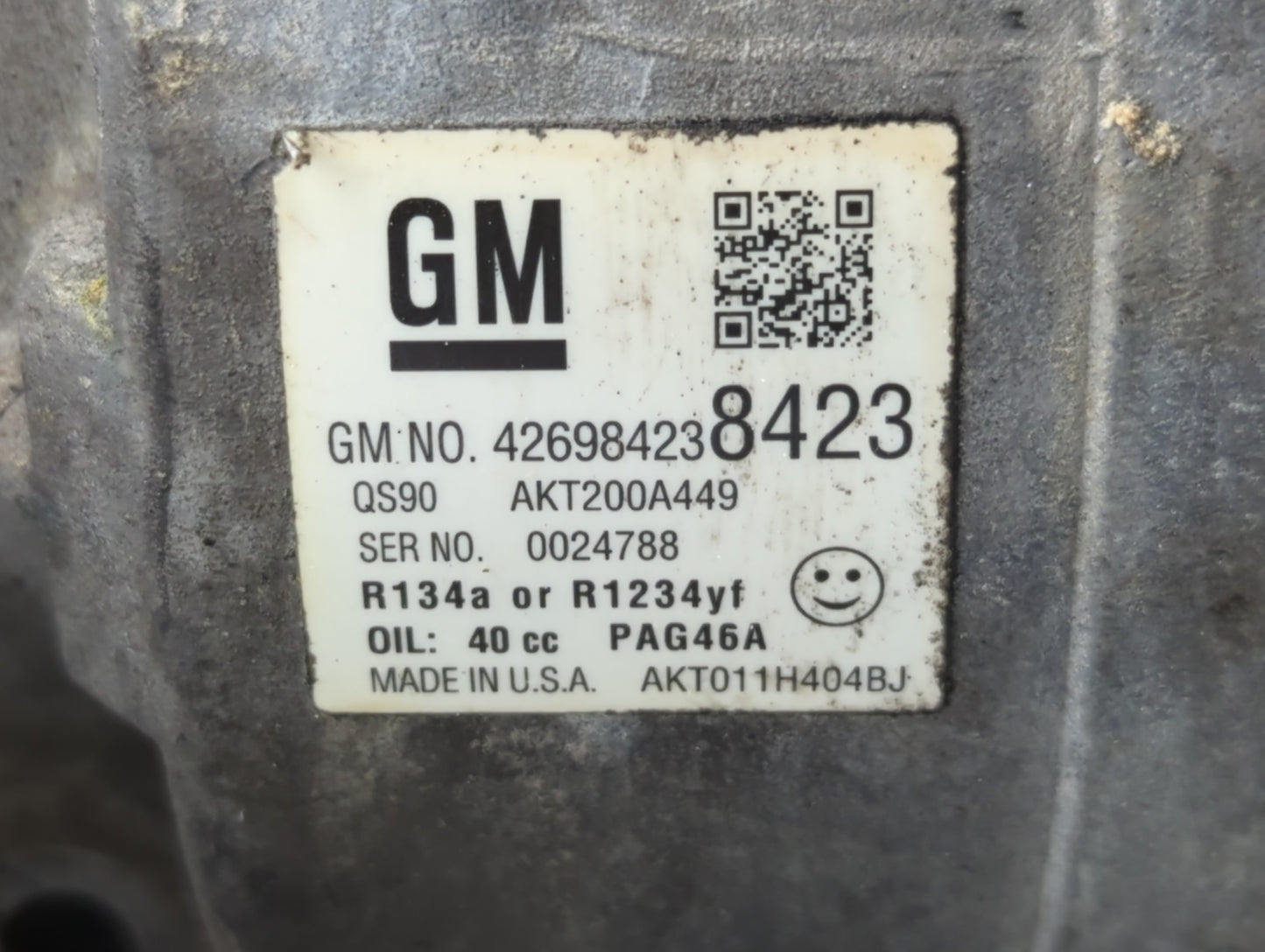2016 Vauxhall Mokka X Air Conditioning A/c Ac Compressor Oem - Oemusedautoparts1.com