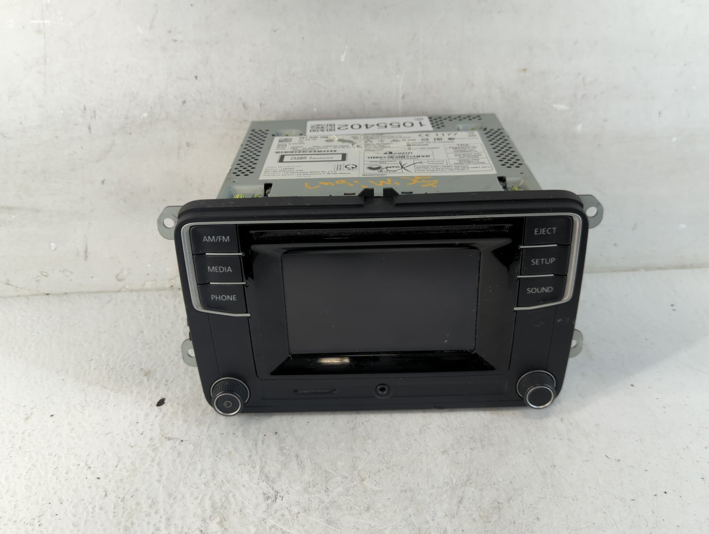 2012-2016 Volkswagen Beetle Radio AM FM Cd Player Receiver Replacement P/N:561 035 150 Fits Fits 2011 2012 2013 2014 2015 20