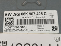 2016 Volkswagen Beetle PCM Engine Control Computer ECU ECM PCU OEM P/N:06K 907 425 C Fits OEM Used Auto Parts - Oemusedautop