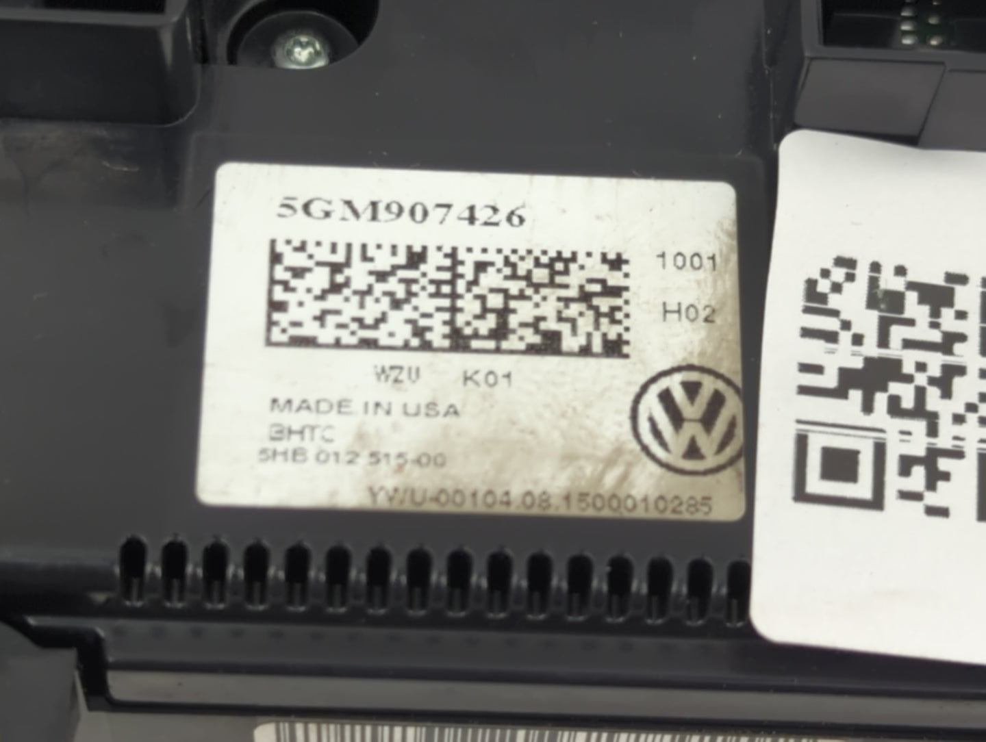 2015-2017 Volkswagen Golf Climate Control Module Temperature AC/Heater Replacement P/N:5GM907426 5HB 012 515-00 Fits OEM Use
