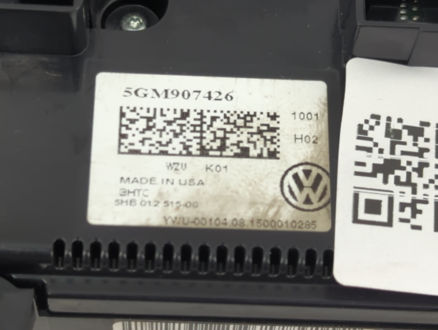 2015-2017 Volkswagen Golf Climate Control Module Temperature AC/Heater Replacement P/N:5GM907426 5HB 012 515-00 Fits OEM Use