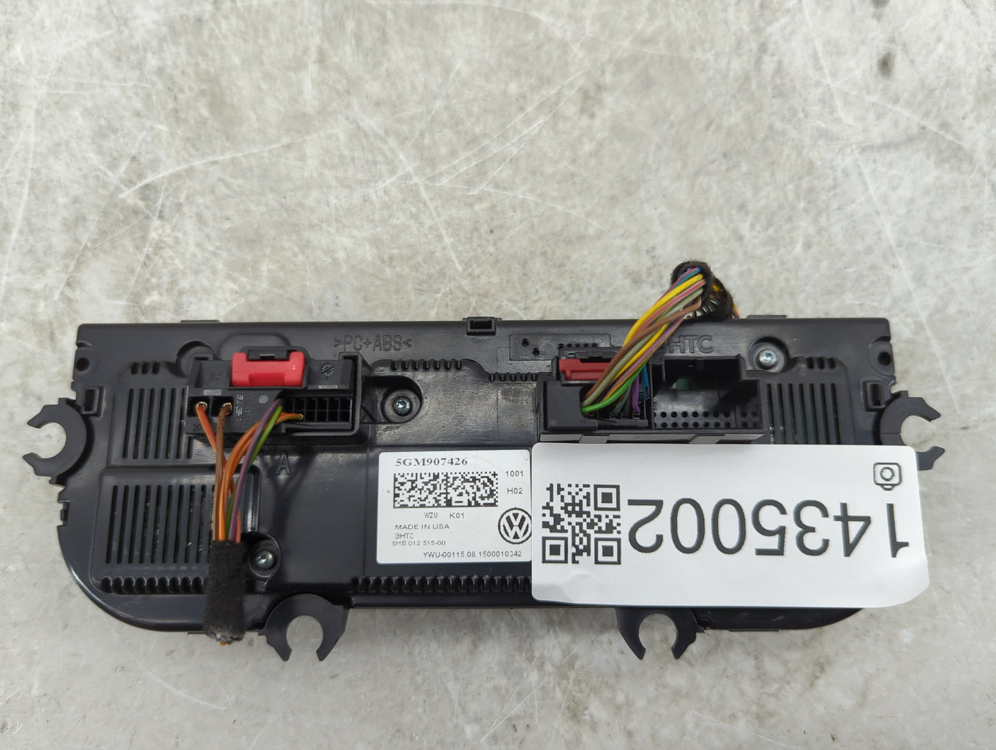 2015-2017 Volkswagen Golf Climate Control Module Temperature AC/Heater Replacement P/N:5GM907426 5HB01251500 Fits OEM Used A