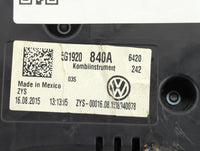 2015-2017 Volkswagen Golf Instrument Cluster Speedometer Gauges P/N:5G1920840A A2C53427455 Fits Fits 2015 2016 2017 OEM Used
