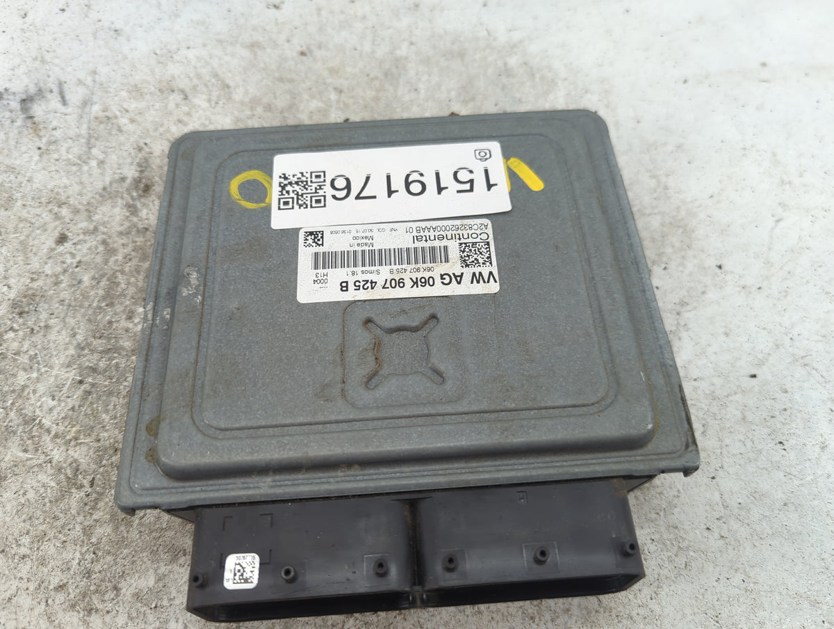 2015-2016 Volkswagen Golf PCM Engine Control Computer ECU ECM PCU OEM P/N:06K907425B A2C83262000AAB01 Fits 2015 2016 2017 20