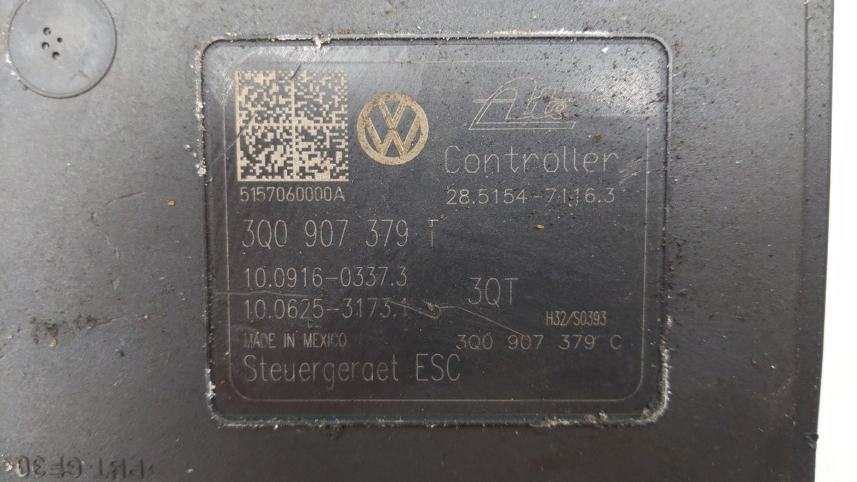 2015-2016 Volkswagen Golf Anti-Lock Brake ABS Pump Module Actuator OEM P/N:3Q0 614 517 T 1K0 907 379 CC Fits Fits 2015 2016 