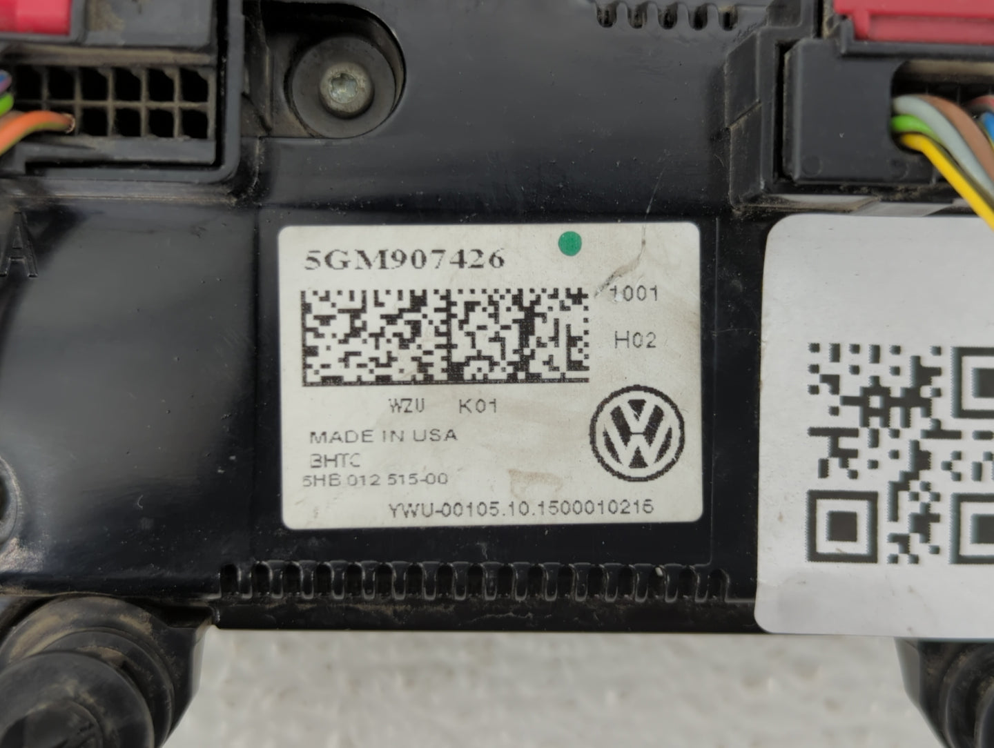 2015-2016 Volkswagen Golf Climate Control Module Temperature AC/Heater Replacement P/N:5GM907426A Fits Fits 2015 2016 OEM Us