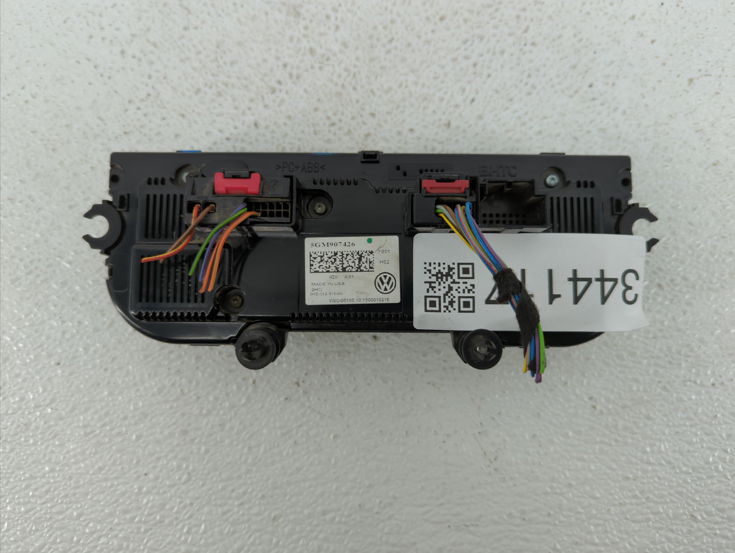 2015-2016 Volkswagen Golf Climate Control Module Temperature AC/Heater Replacement P/N:5GM907426A Fits Fits 2015 2016 OEM Us