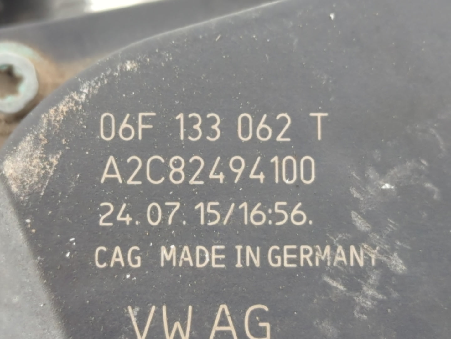 2013-2019 Volkswagen Golf Throttle Body P/N:06F 133 062 T Fits OEM Used Auto Parts - Oemusedautoparts1.com