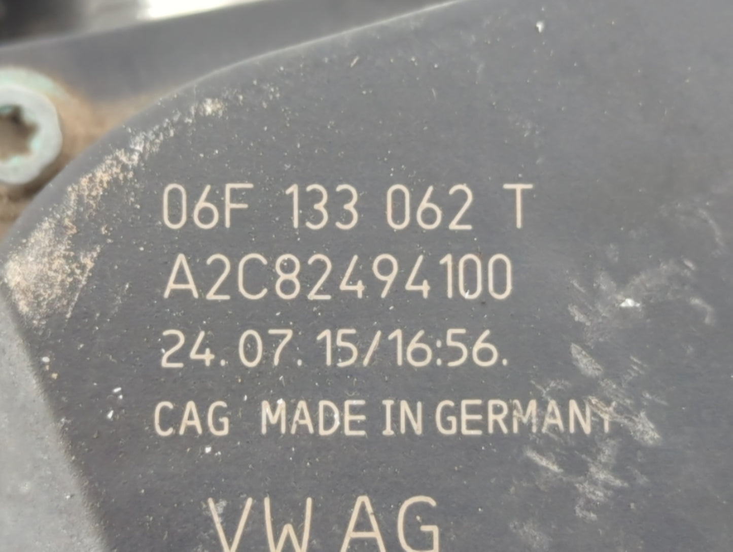 2013-2019 Volkswagen Golf Throttle Body P/N:06F 133 062 T Fits OEM Used Auto Parts - Oemusedautoparts1.com