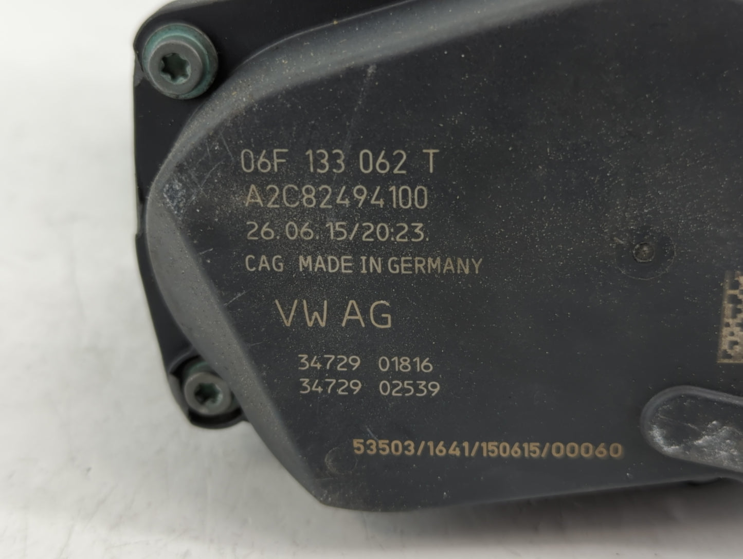 2013-2019 Volkswagen Golf Throttle Body P/N:A2C82494100 06F 133 062 T Fits OEM Used Auto Parts - Oemusedautoparts1.com