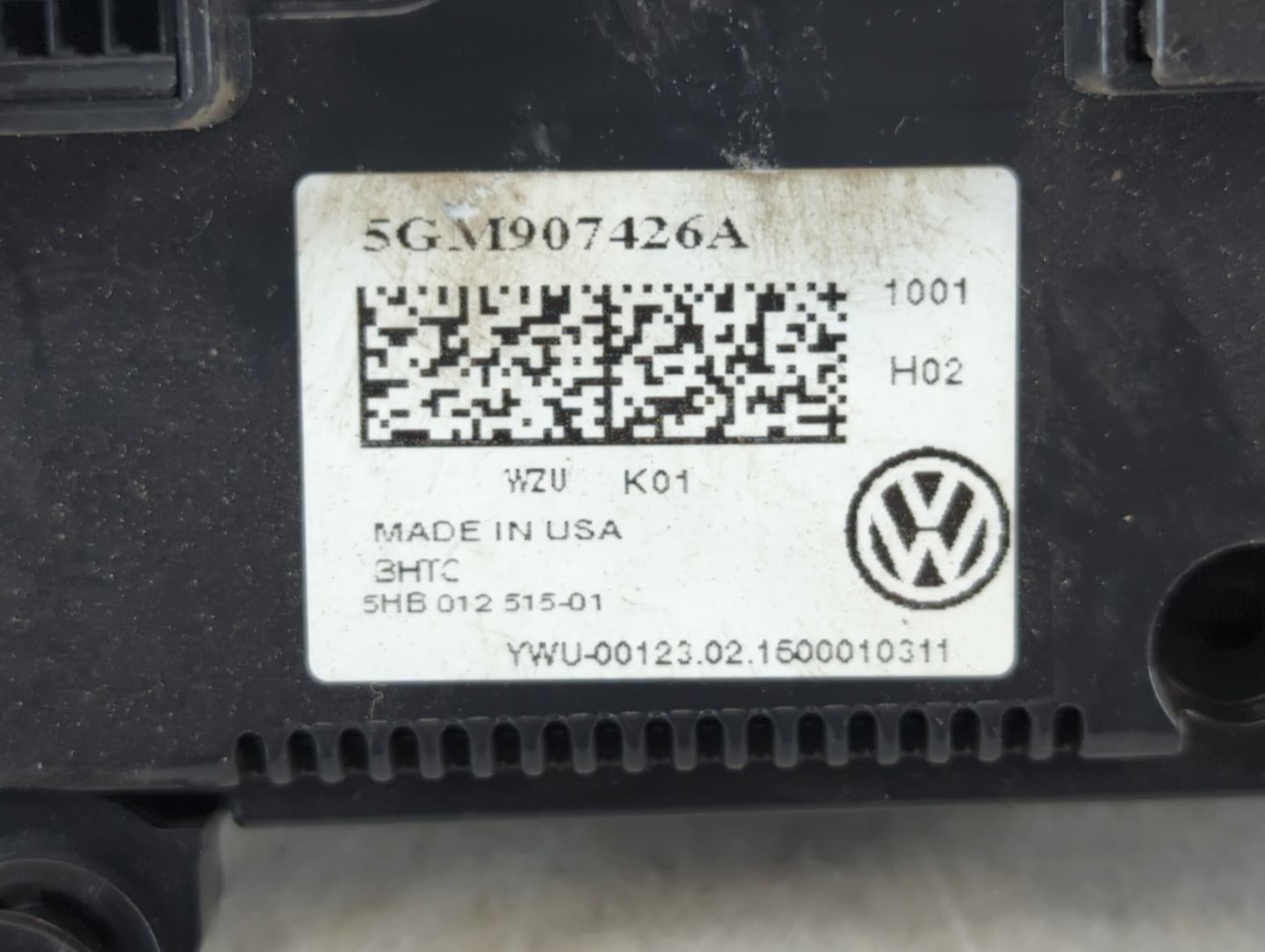 2015-2016 Volkswagen Golf Climate Control Module Temperature AC/Heater Replacement P/N:5GM 907 426 A Fits Fits 2015 2016 OEM