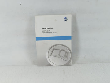 2016 Volkswagen Golf Owners Manual Book Guide P/N:5G0012722AA OEM Used Auto Parts - Oemusedautoparts1.com