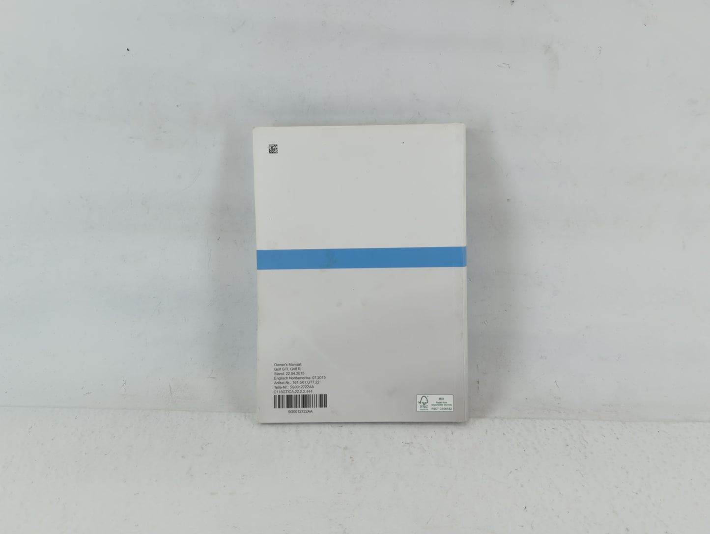 2016 Volkswagen Golf Owners Manual Book Guide P/N:5G0012722AA OEM Used Auto Parts - Oemusedautoparts1.com