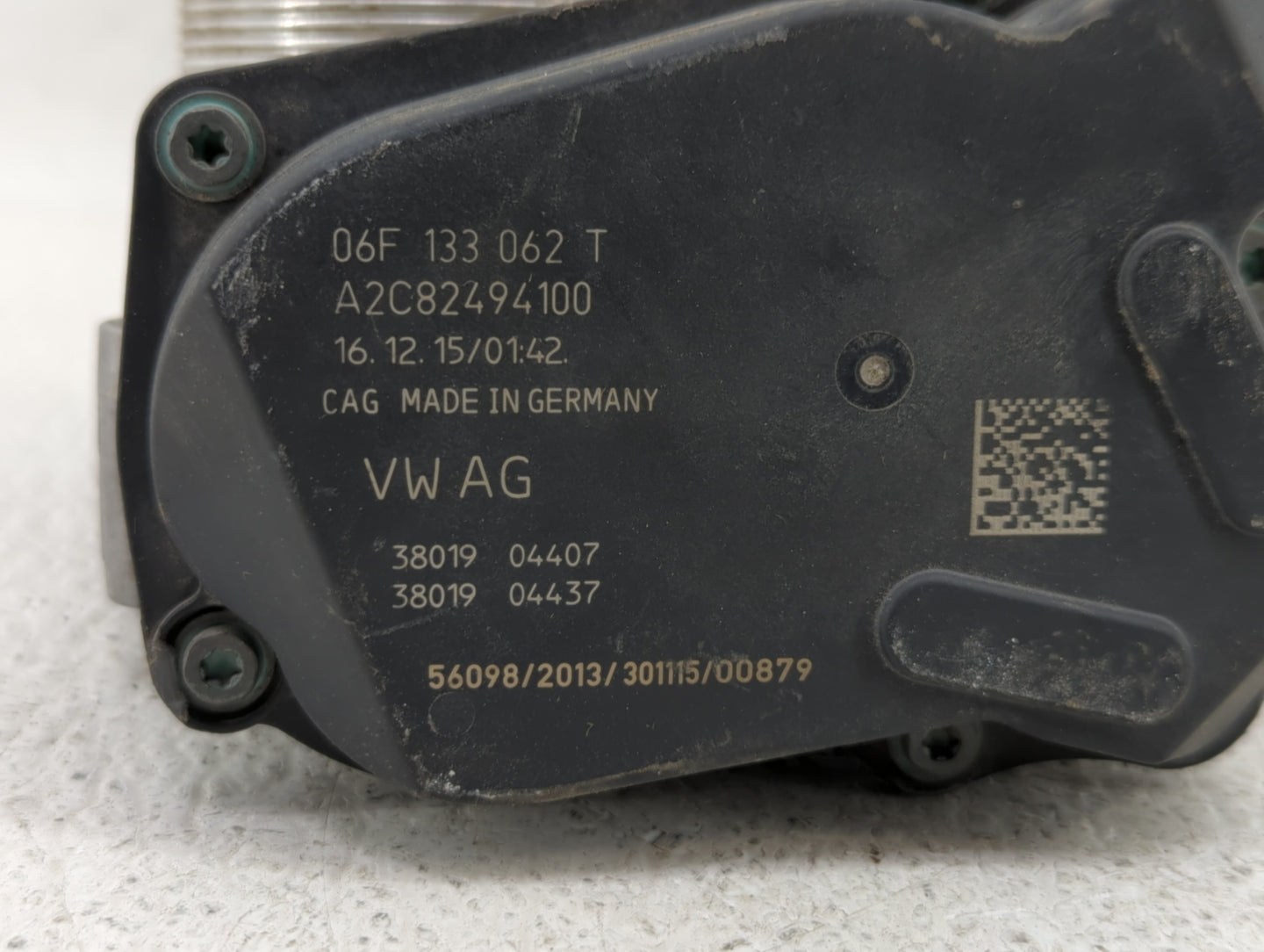 2016 Volkswagen Golf Sportwagen Throttle Body P/N:06F 133 062 G 06F 133 062 Q Fits OEM Used Auto Parts - Oemusedautoparts1.c