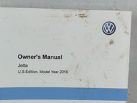 2016 Volkswagen Jetta Owners Manual Book Guide P/N:5C6012723AK OEM Used Auto Parts - Oemusedautoparts1.com