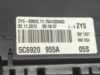 2016-2018 Volkswagen Jetta Instrument Cluster Speedometer Gauges P/N:5C6920955A Fits Fits 2016 2017 2018 OEM Used Auto Parts