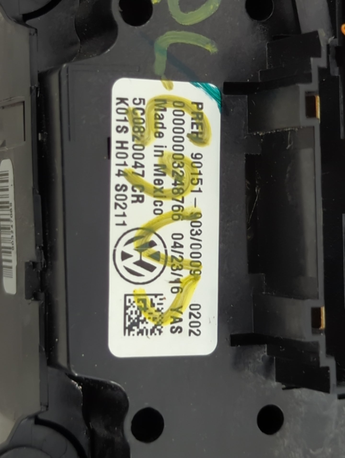 2015-2017 Volkswagen Jetta Climate Control Module Temperature AC/Heater Replacement P/N:5C0820047CR K01SH014S0211 Fits OEM U