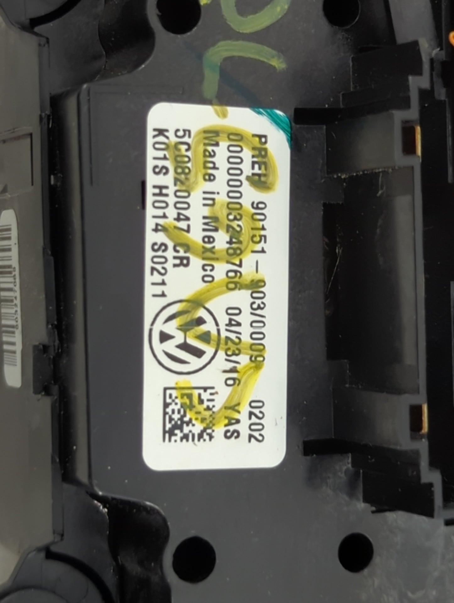 2015-2017 Volkswagen Jetta Climate Control Module Temperature AC/Heater Replacement P/N:5C0820047CR K01SH014S0211 Fits OEM U