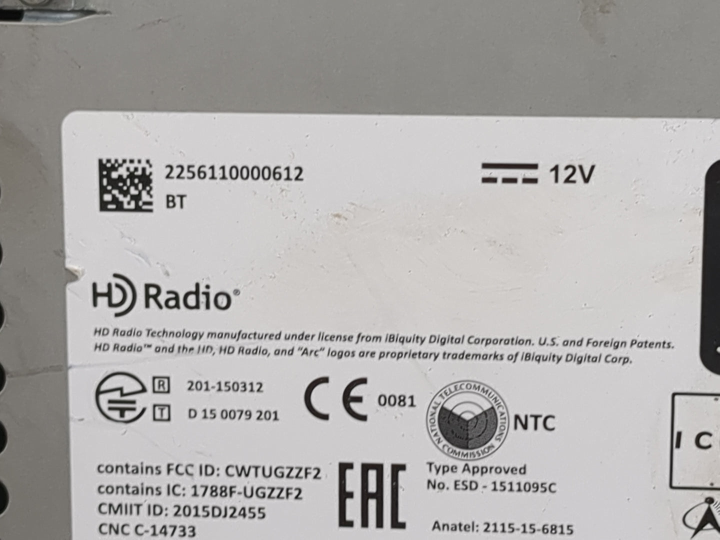 2010-2017 Volkswagen Jetta Radio AM FM Cd Player Receiver Replacement P/N:CWTUGZZF2 1788F-UGZZF2 Fits OEM Used Auto Parts - 
