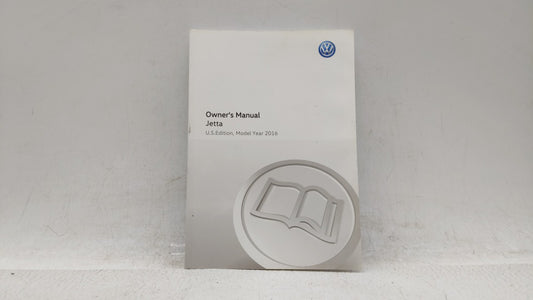 2016 Volkswagen Jetta Owners Manual Book Guide OEM Used Auto Parts - Oemusedautoparts1.com