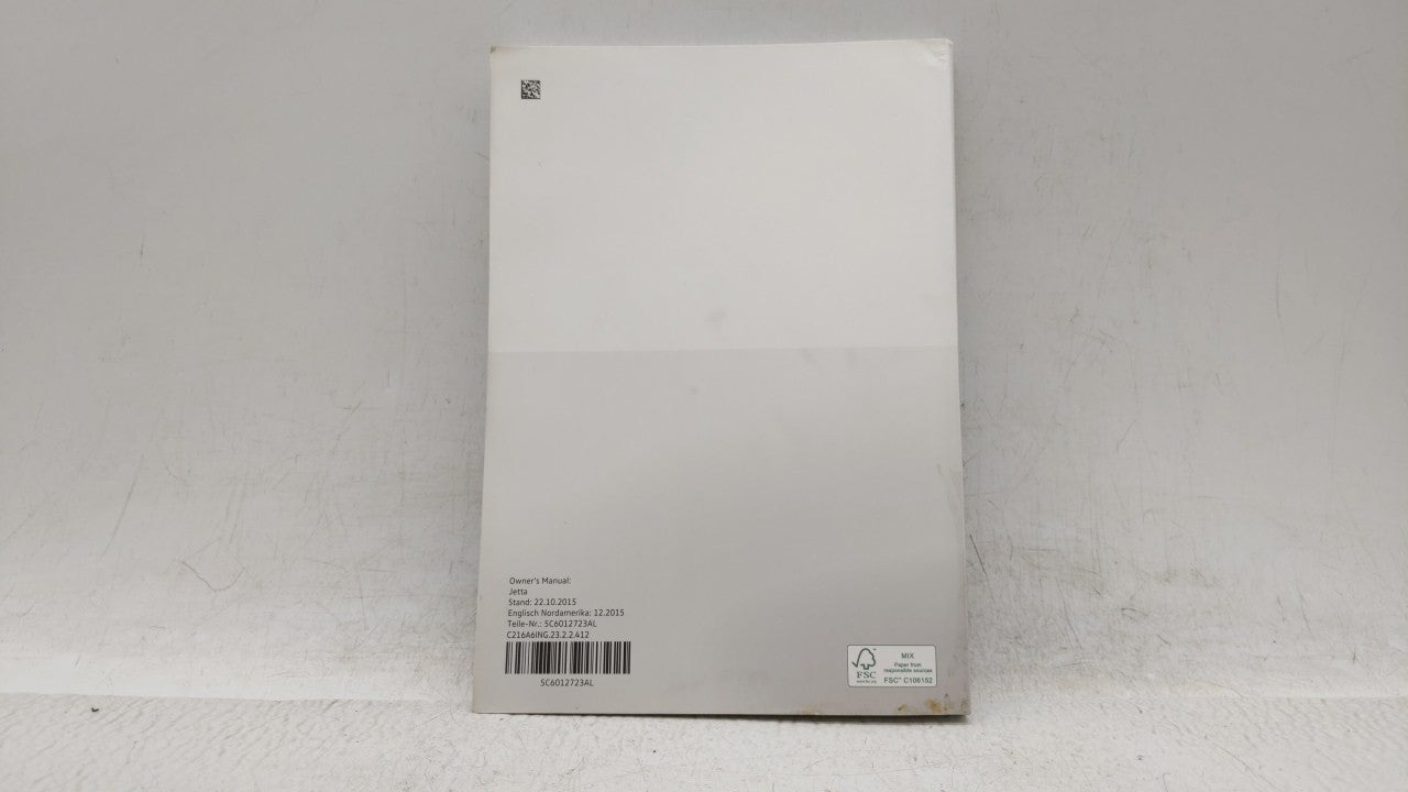 2016 Volkswagen Jetta Owners Manual Book Guide OEM Used Auto Parts - Oemusedautoparts1.com