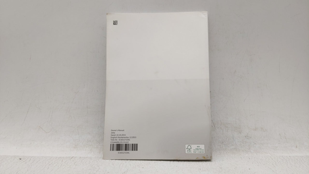 2016 Volkswagen Jetta Owners Manual Book Guide OEM Used Auto Parts - Oemusedautoparts1.com