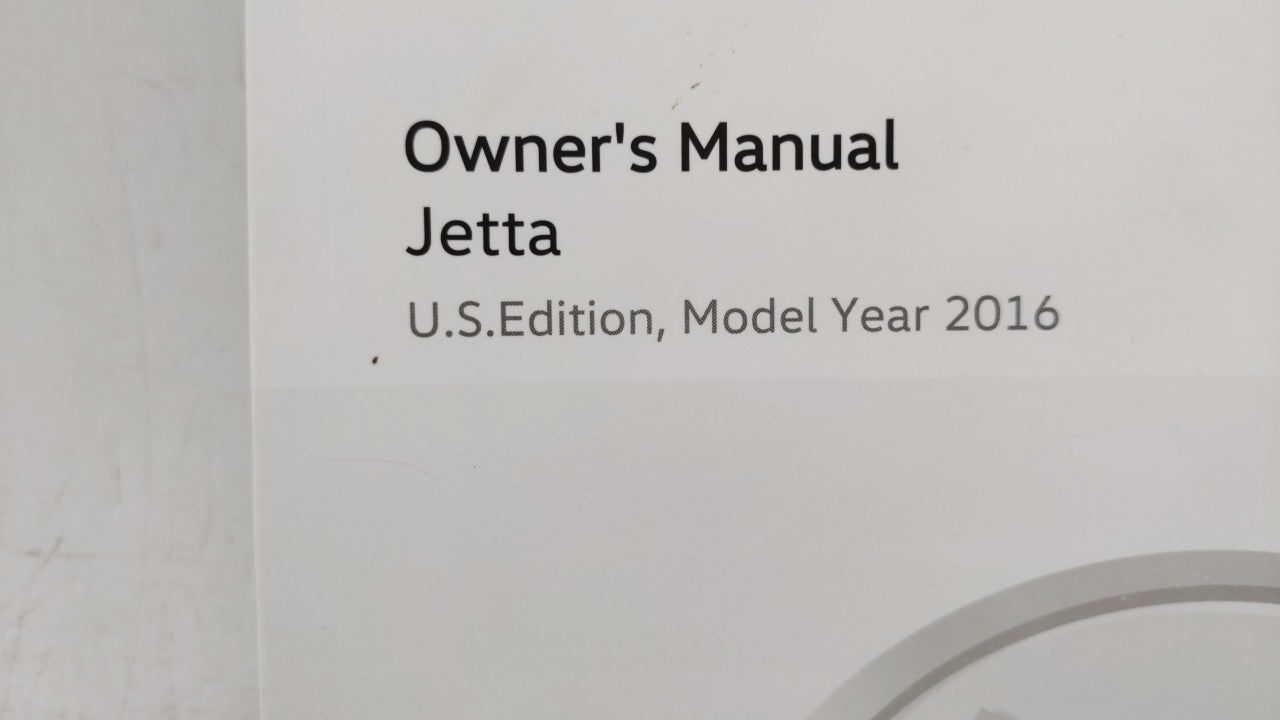 2016 Volkswagen Jetta Owners Manual Book Guide OEM Used Auto Parts - Oemusedautoparts1.com