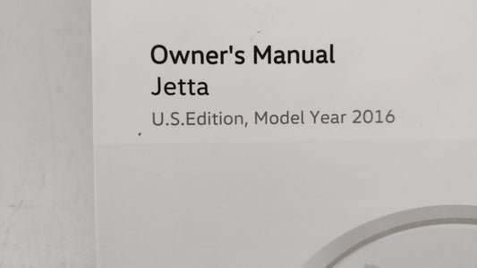 2016 Volkswagen Jetta Owners Manual Book Guide OEM Used Auto Parts