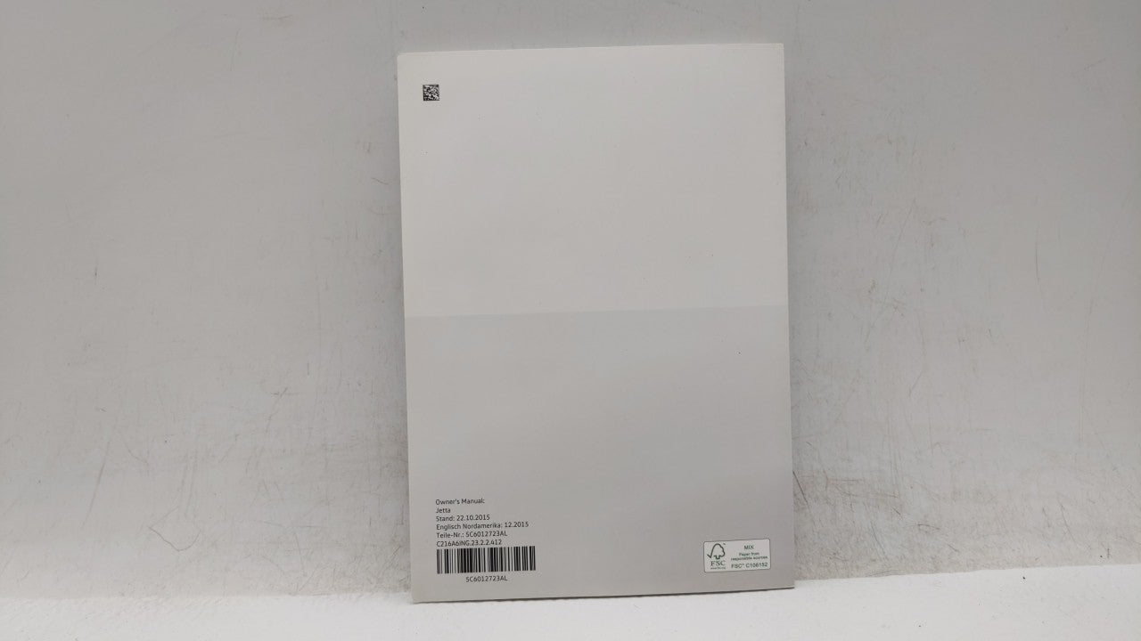 2016 Volkswagen Jetta Owners Manual Book Guide OEM Used Auto Parts - Oemusedautoparts1.com