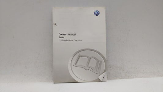 2016 Volkswagen Jetta Owners Manual Book Guide OEM Used Auto Parts - Oemusedautoparts1.com