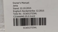 2016 Volkswagen Jetta Owners Manual Book Guide OEM Used Auto Parts - Oemusedautoparts1.com
