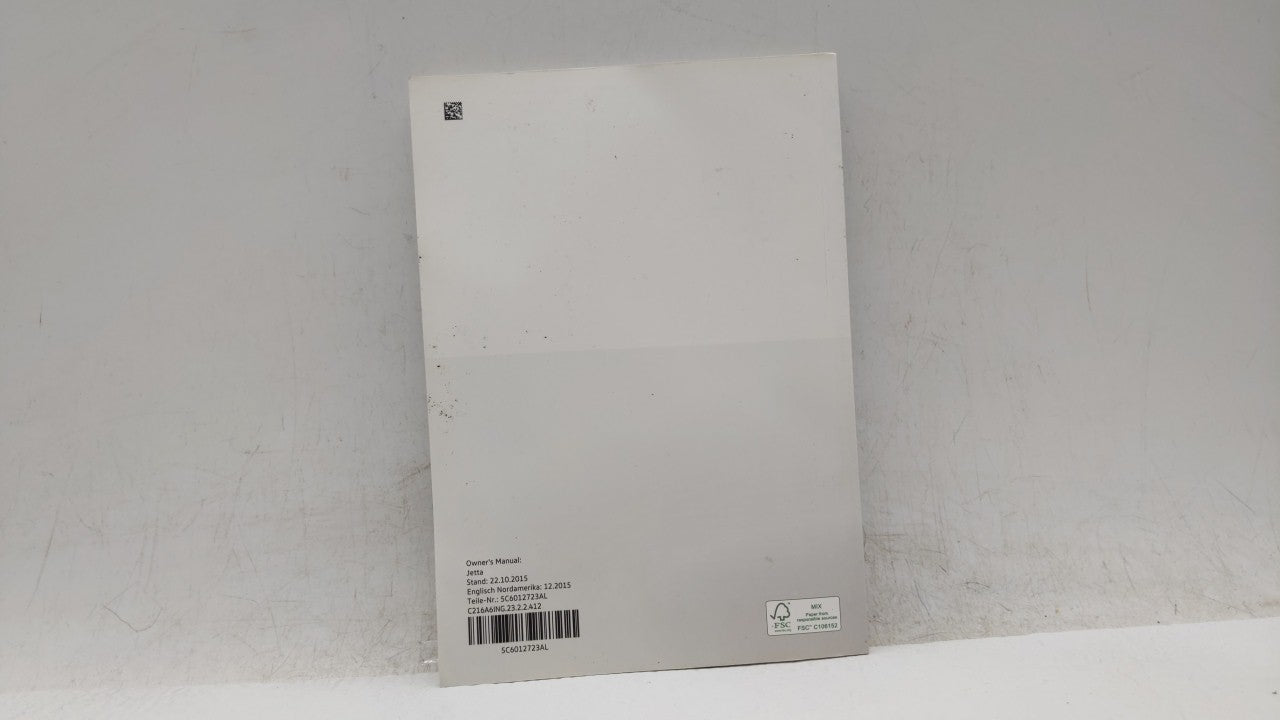 2016 Volkswagen Jetta Owners Manual Book Guide OEM Used Auto Parts - Oemusedautoparts1.com