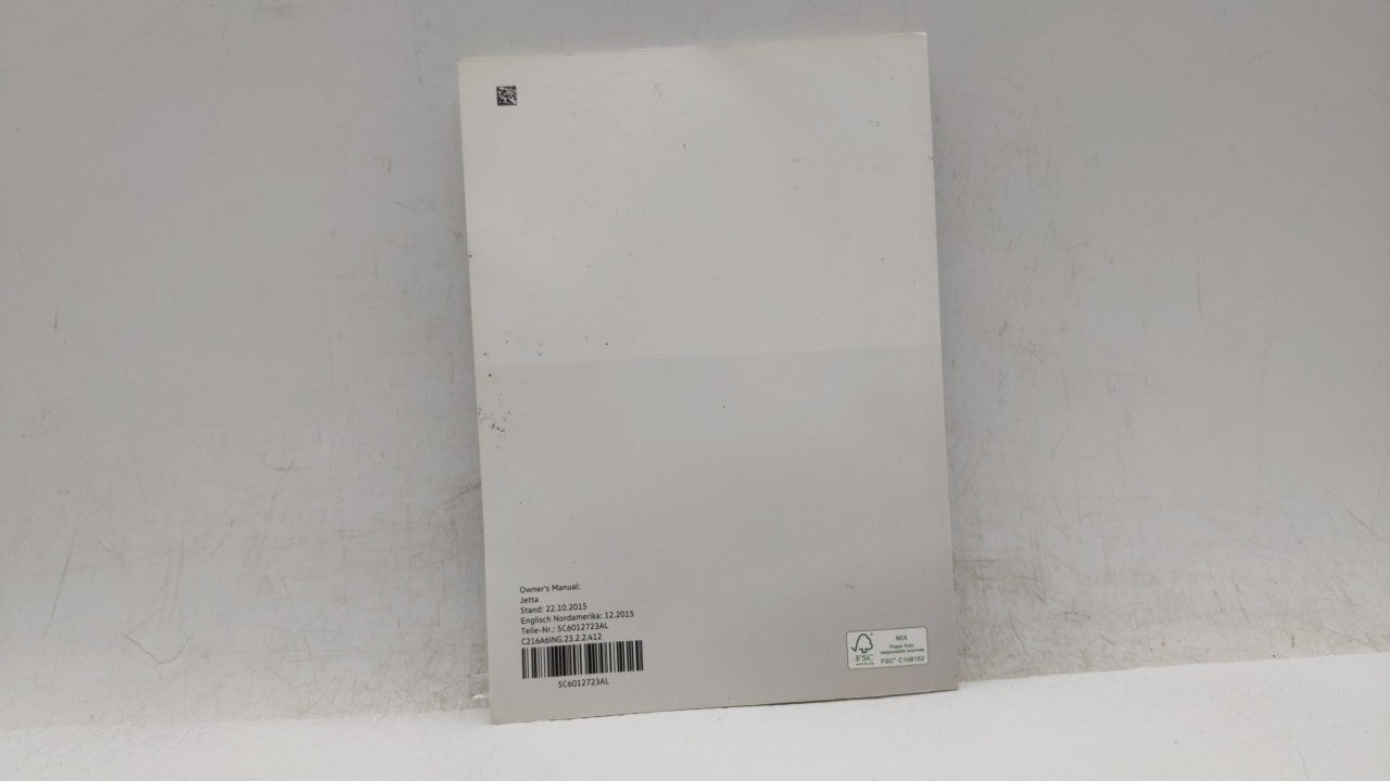 2016 Volkswagen Jetta Owners Manual Book Guide OEM Used Auto Parts - Oemusedautoparts1.com